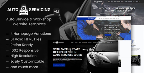 ThemeForest - AutoServicing v1.1 - Auto Service & Garage/Workshop Website Template - 20816259