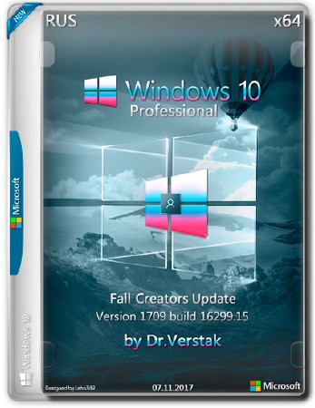 Wіndоws 10 Fall Professional x64 Vеr.1709.16299.15 by Dr.Verstak (RUS/2017)