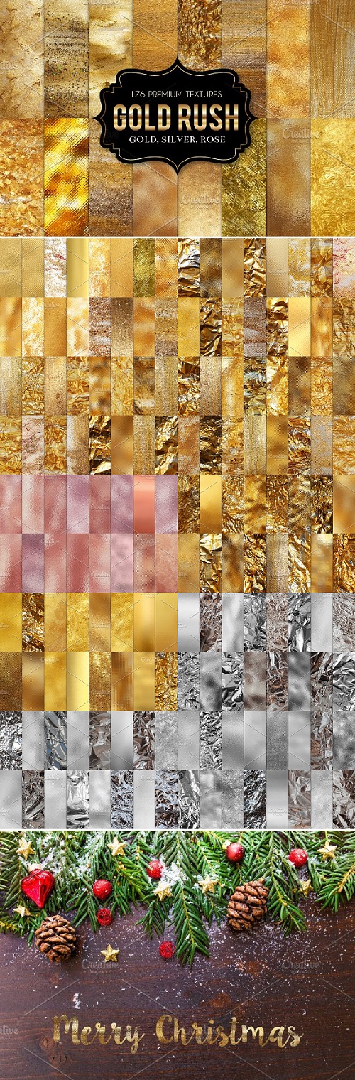 Gold Foil Textures, Gold Backgrounds - 1988723