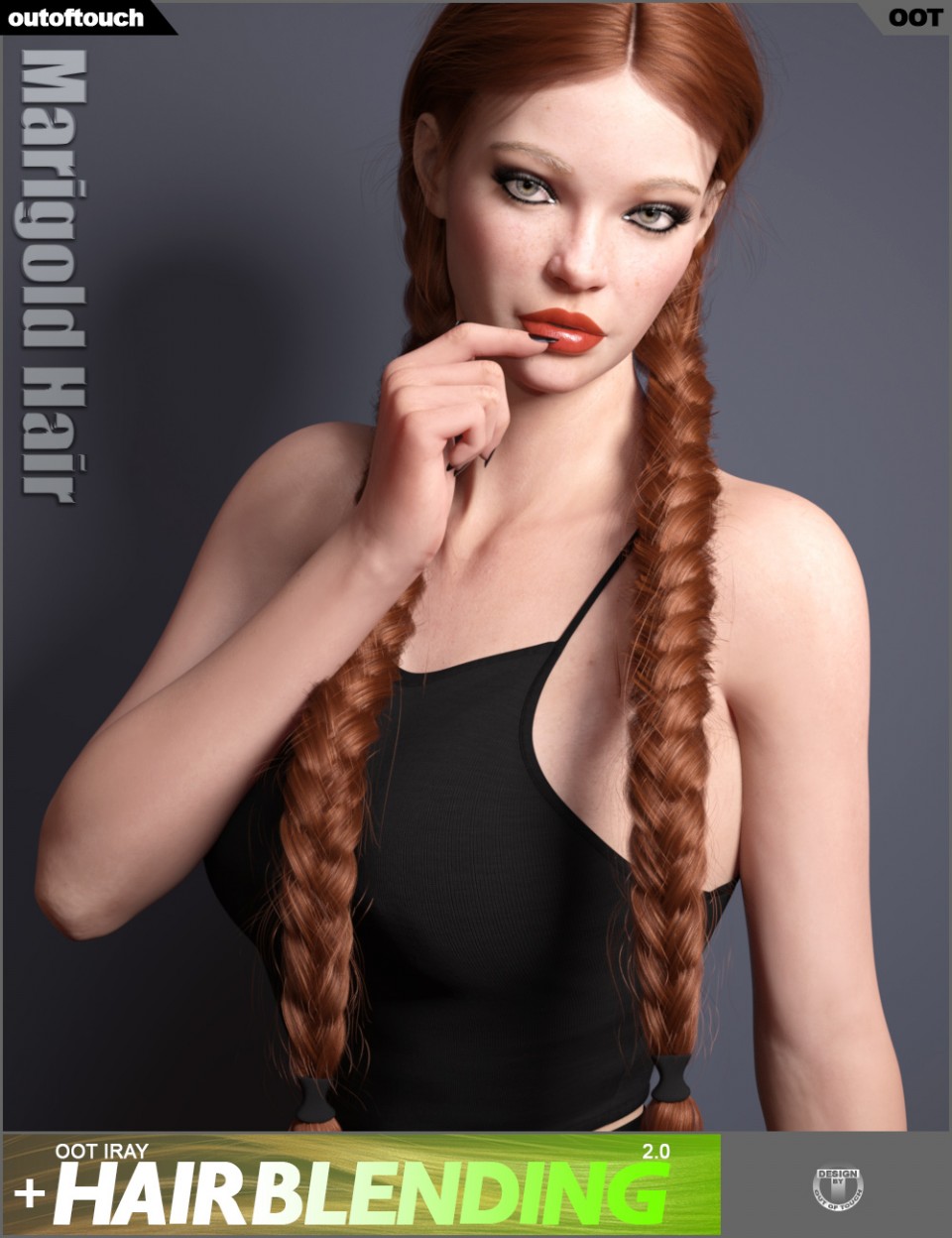 Marigold Hair for Genesis 3 and Genesis 8 Female(s)