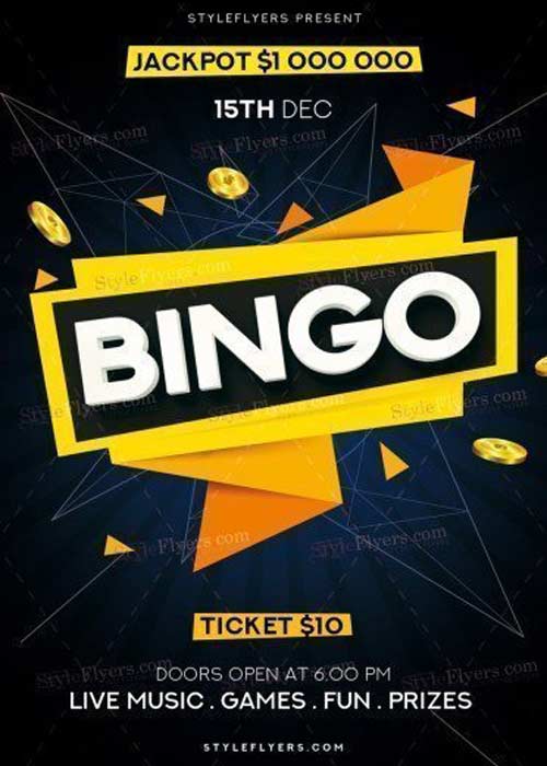 Bingo V14 2017 PSD Flyer Template