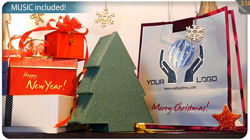 Christmas Gifts Logo - Storefront Digital Signage - Project for After Effects (Videohive)