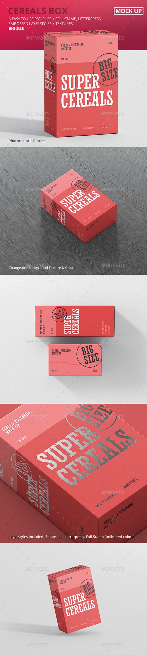 Cereals Box Mockup - Big Size 21003165