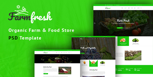 ThemeForest - Farm Fresh v1.0 - Organic Food & Eco Farm PSD Template - 20412672