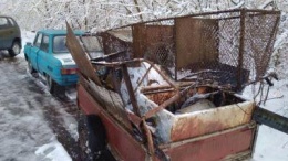 На "Запорожце" из Чернобыльской зоны пробовали вывезти металлолом(фото)