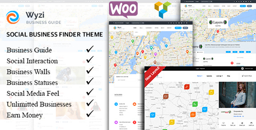 ThemeForest - Wyzi v2.1.3 - Business Finder and Service Provider Booking WordPress Social Look Directory Listing Theme - 18850856 - NULLED