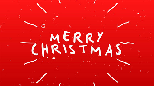 Christmas Typography Card - Project for After Effects (Videohive)