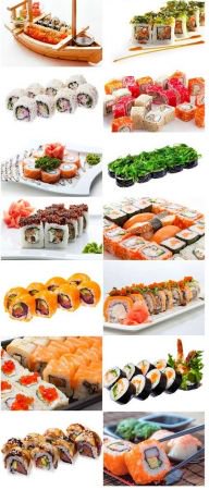 Sushi 25 stock photo set