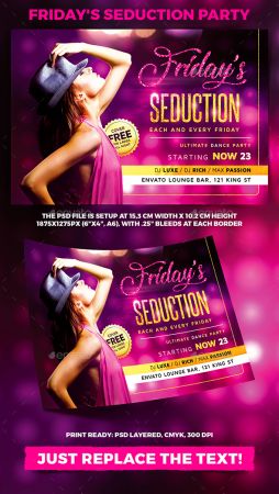 Fridays Seduction Party Flyer 22712055
