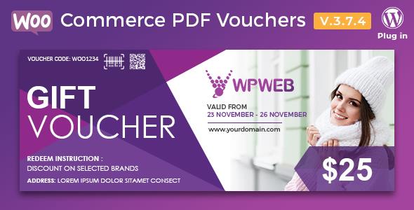 CodeCanyon - WooCommerce PDF Vouchers v3.7.3 - WordPress Plugin