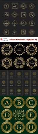 Vectors - Golden Decorative Logotypes 19