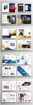 Brochure template vector layout design, corporate business annual report, magazine, flyer mockup ...