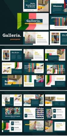 Galleria Colorful - Powerpoint, Keynote, Google Sliders Templates