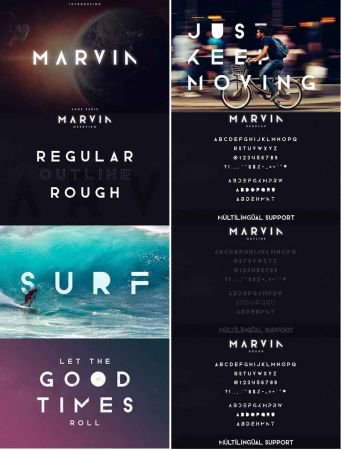 Marvin - 3 font styles 3132933