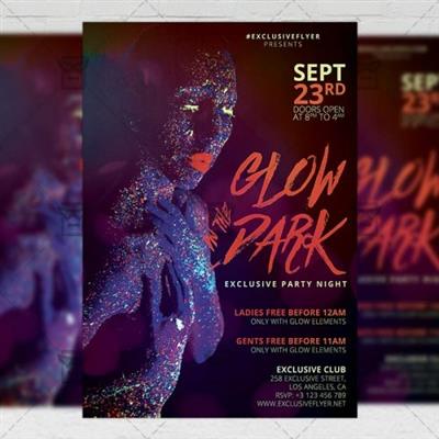 Club A5 Template - Glow in the Dark Flyer